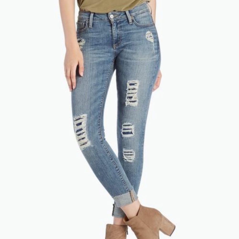 Lucky brand jeans size 0 distressed